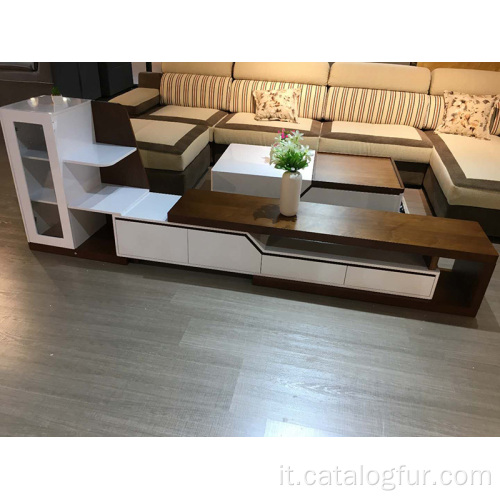 Porta TV lunghi centri di intrattenimento media console tavolo 3 cassetti porta TV in legno